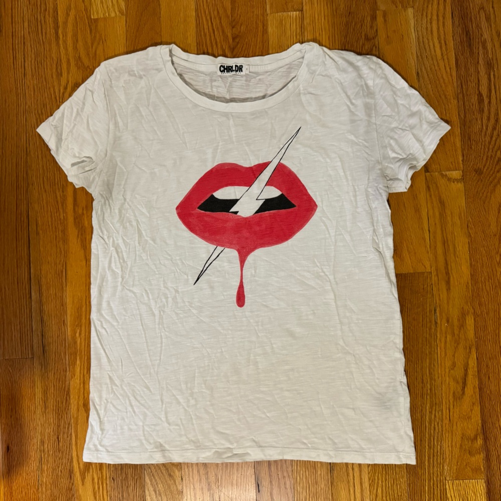 CHRLDR Lips & Bolt Tee